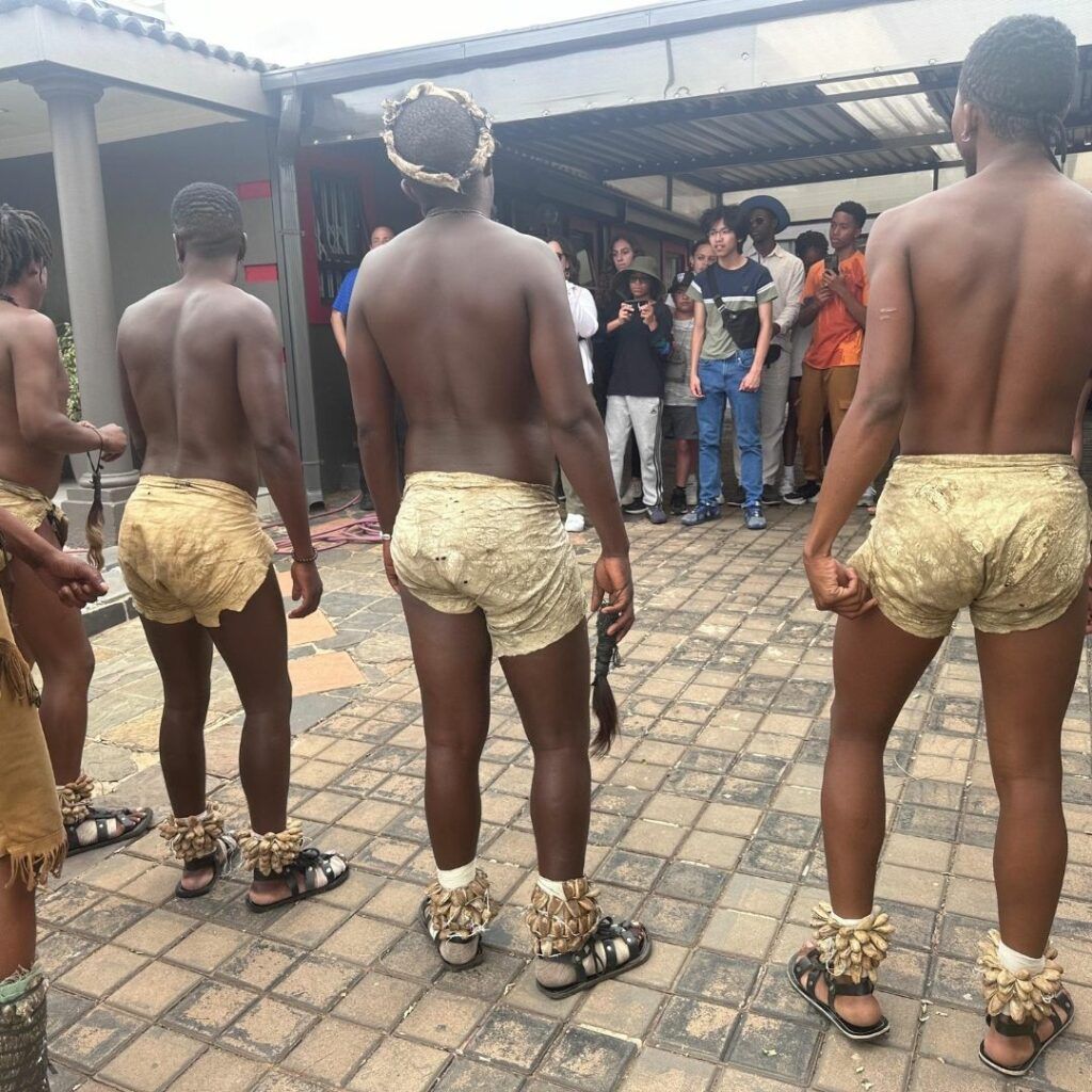 Traditional dancers at a cultural village